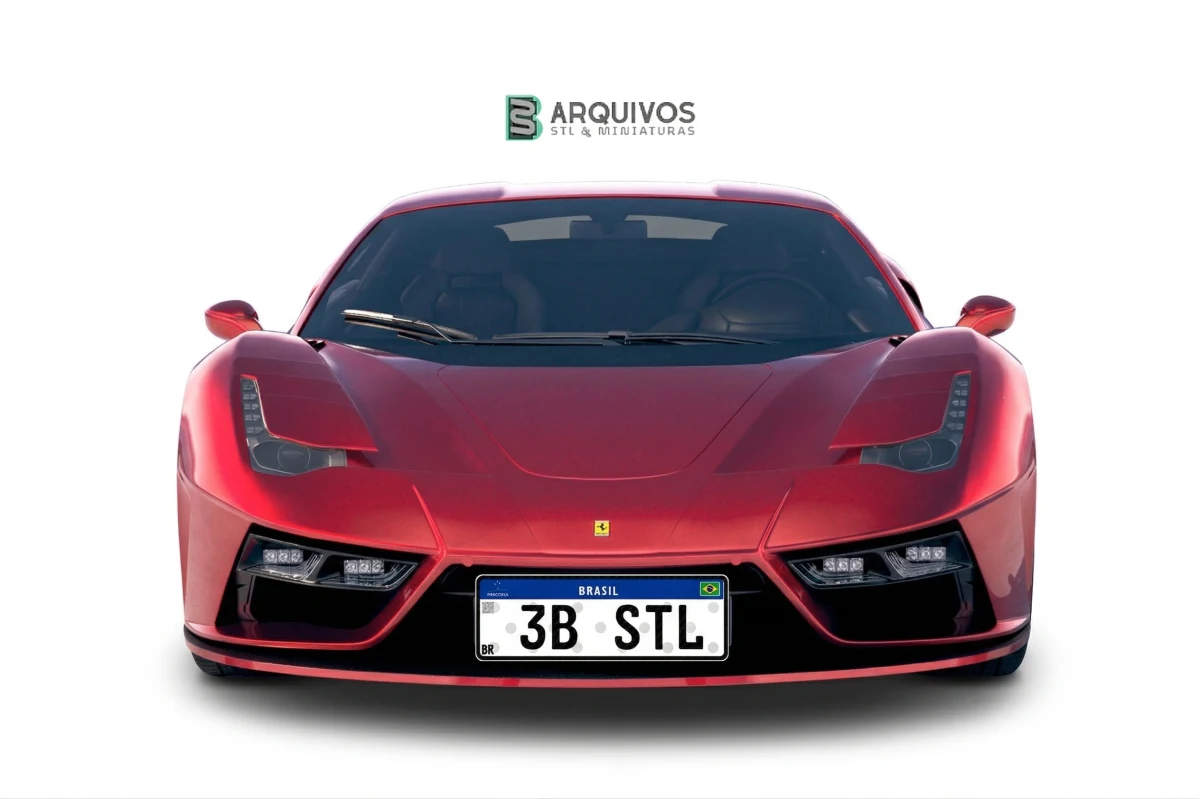 Modelo 3D STL - Ferrari 7X Design GTO Vision — foto 5